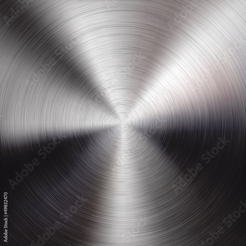 Metal Background with Circular Brushed Texture