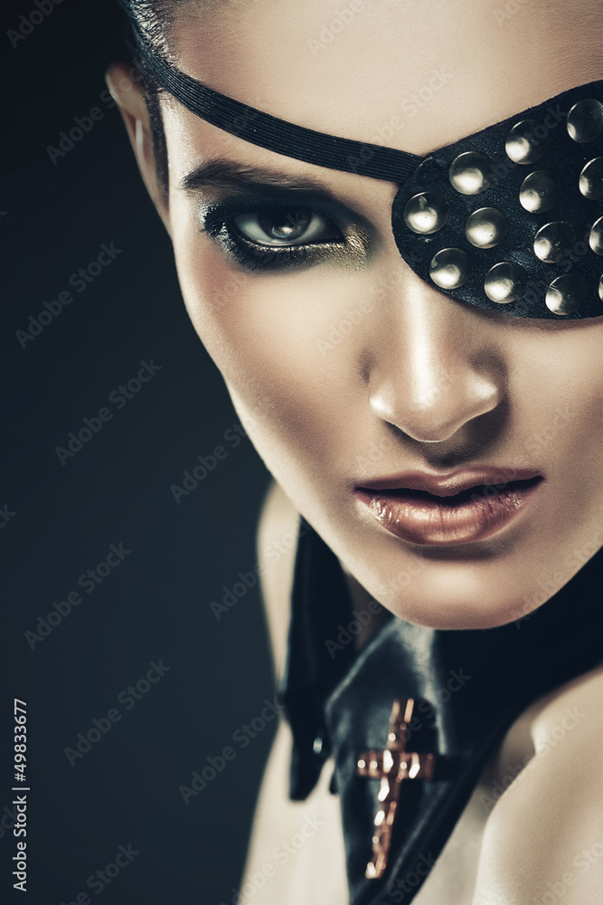 sexy woman with eyepatch Stock Photo Adobe Stock