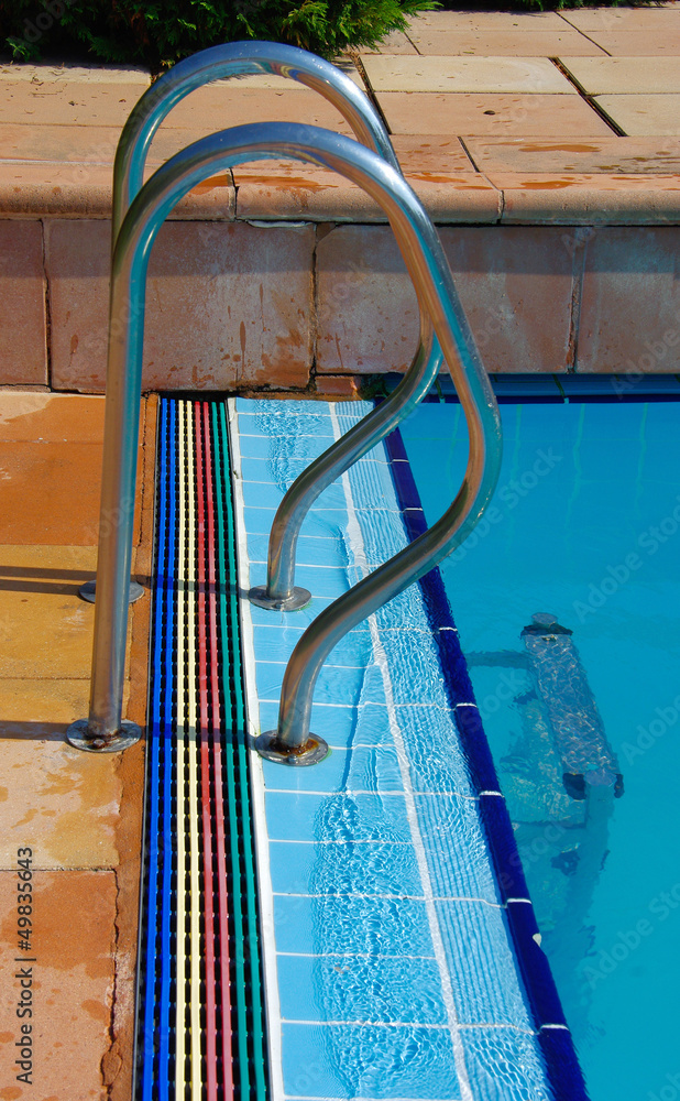 Naklejka premium Echelle de piscine