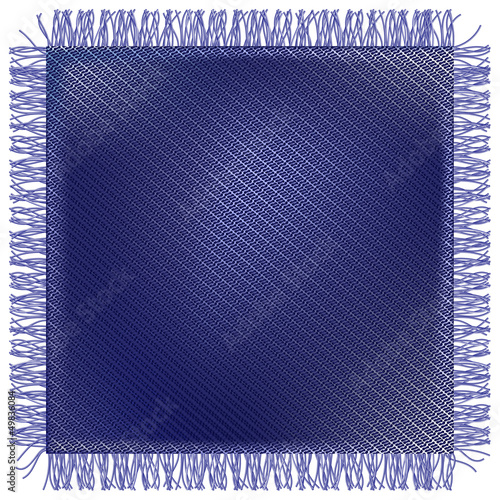 Jeans fabric with fringe