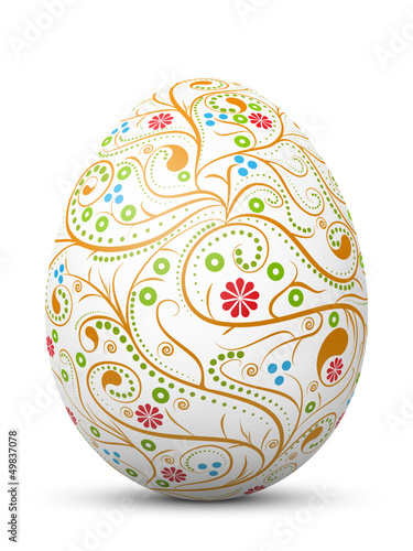 Osterei, Ostern, Ei, Symbol, Muster, Swirl, abstrakt, 3D, bemalt