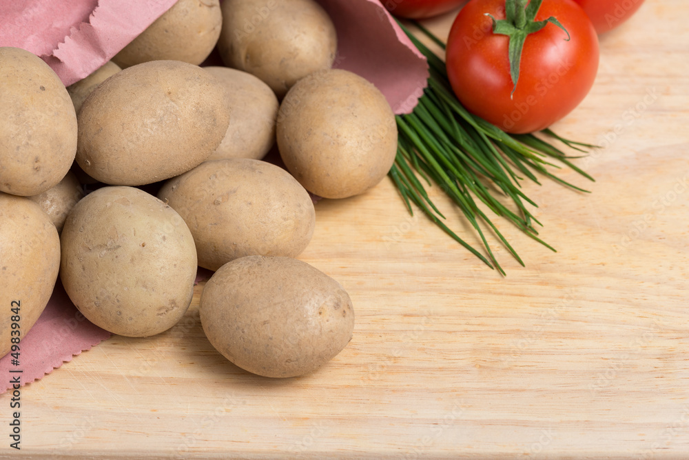 Culinary potato background Culinary potato background
