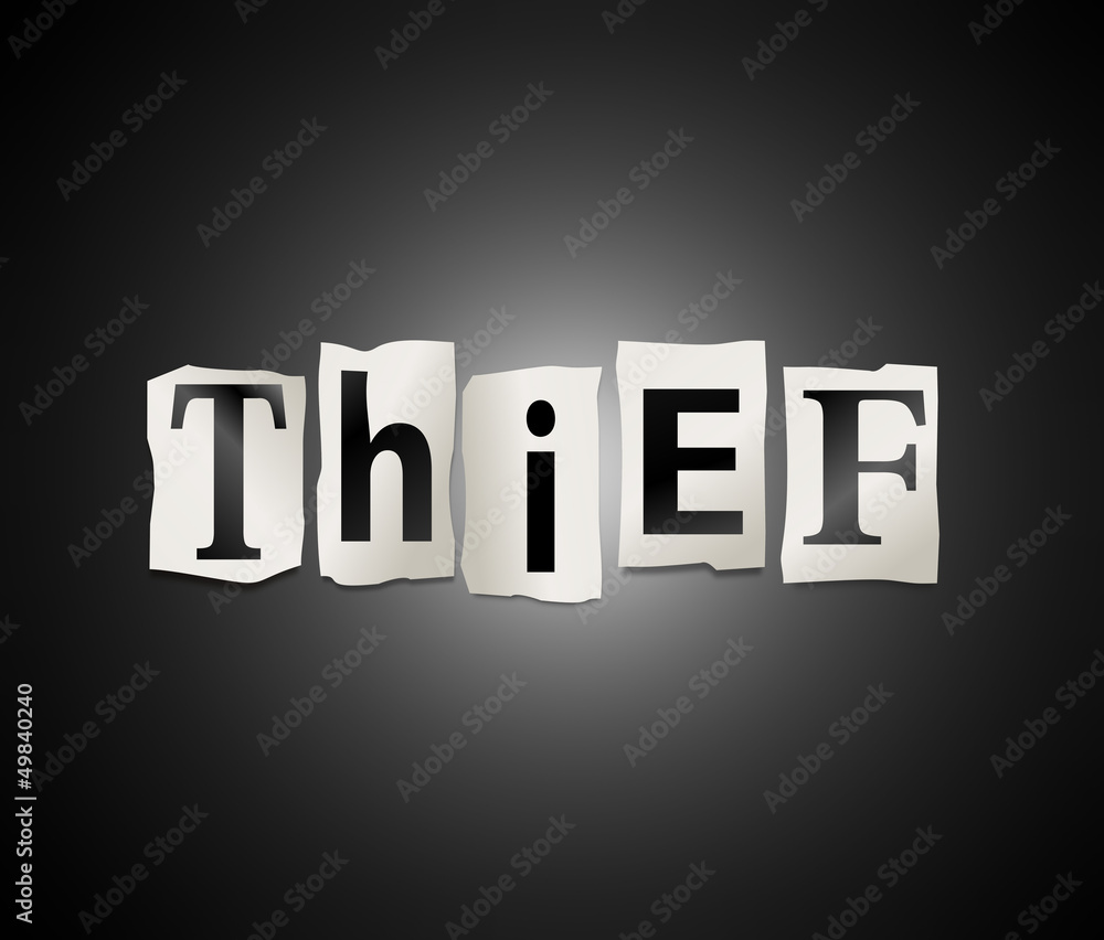 Theft concept.