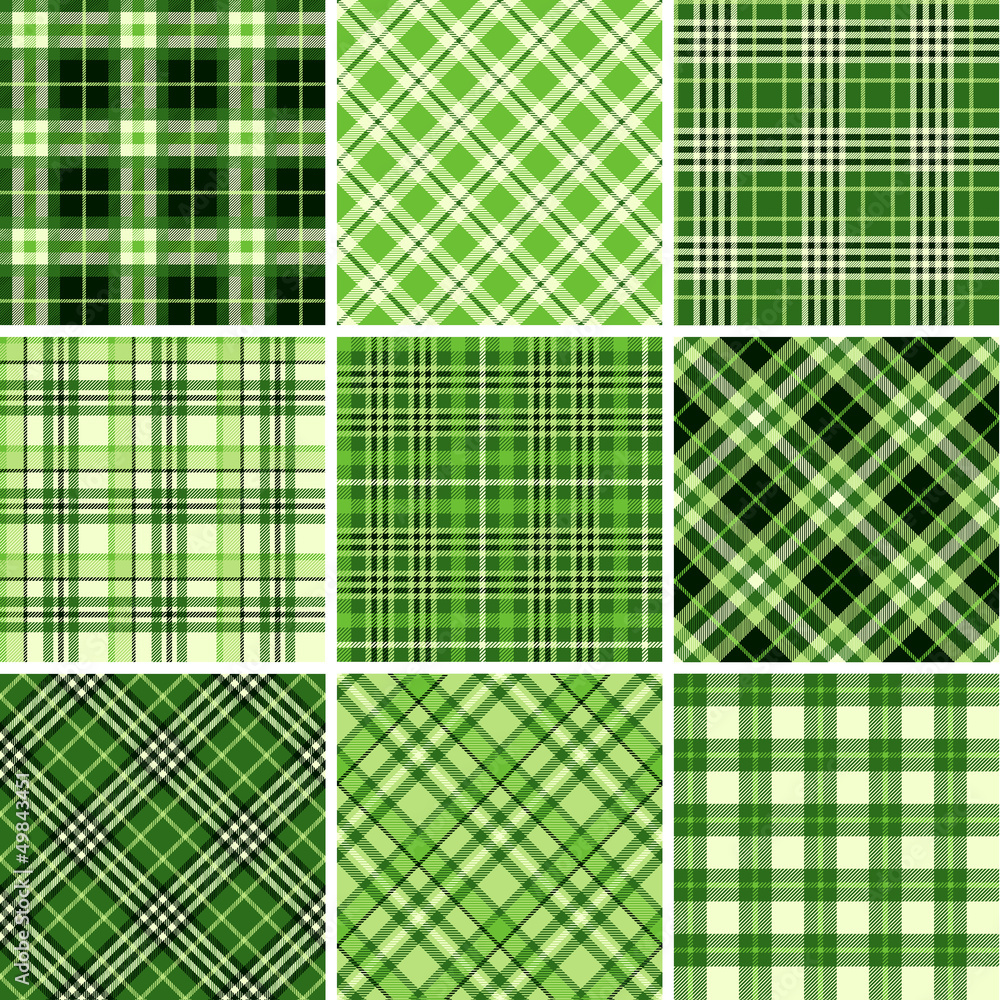 Set of seamless tartan patterns Set of seamless tartan patterns