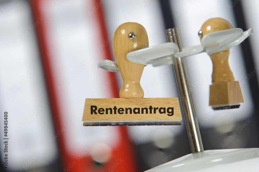Aufforderung Zum Rentenantrag Durch Agentur Für Arbeit Rente Antrag Rentenantrag Rentenbescheid Stock Photo | Adobe Stock