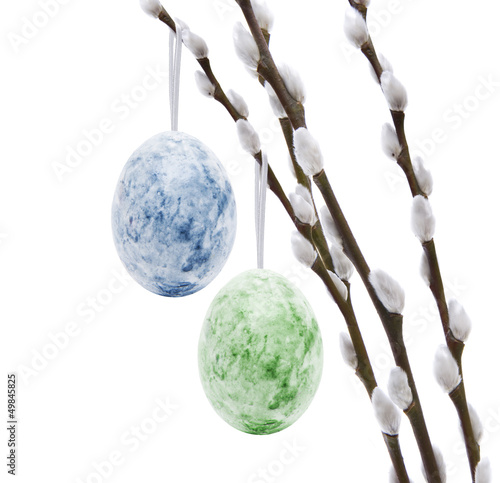 Ostereier am Palmzweig