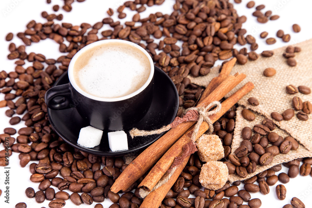 Fototapeta premium Cup of coffee. Coffee break concept.