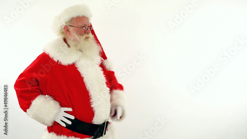 santa pointing