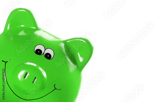 Grünes Sparschweinchen