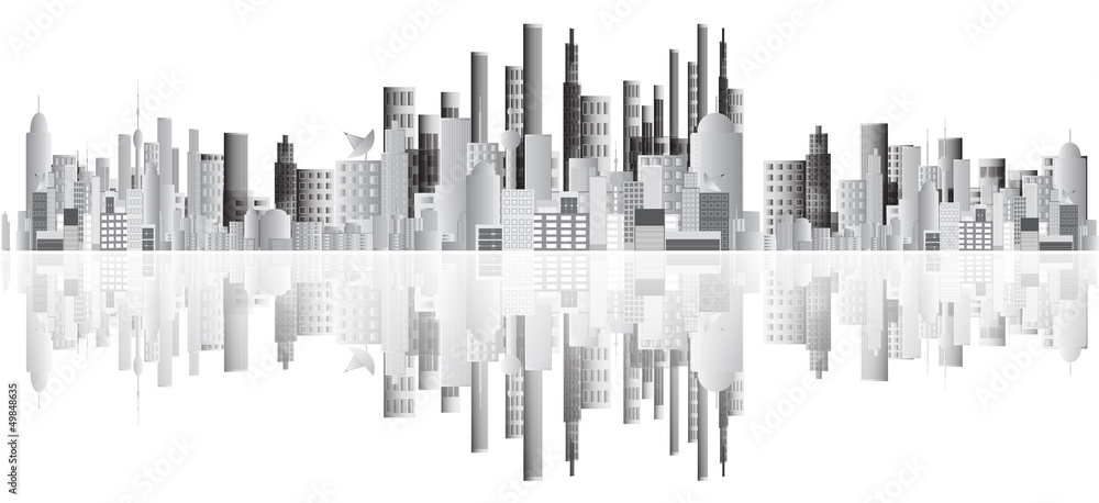 Abstract buildings vector