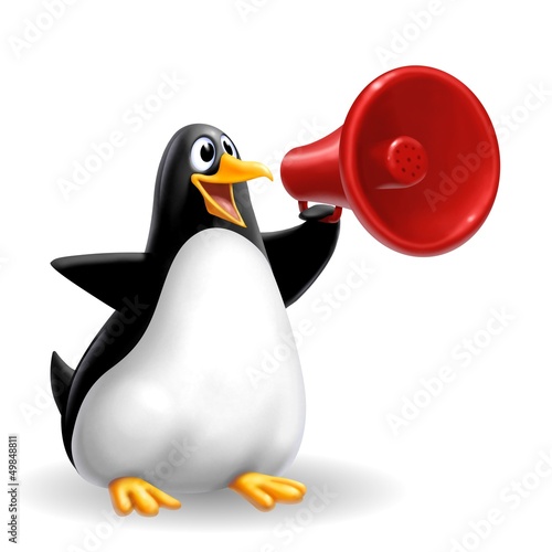 pinguino megafono photo