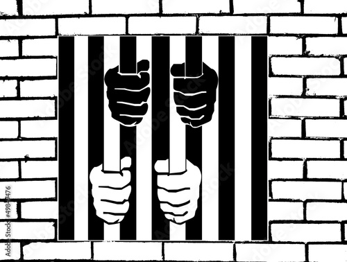 Bar code with prisoner hands