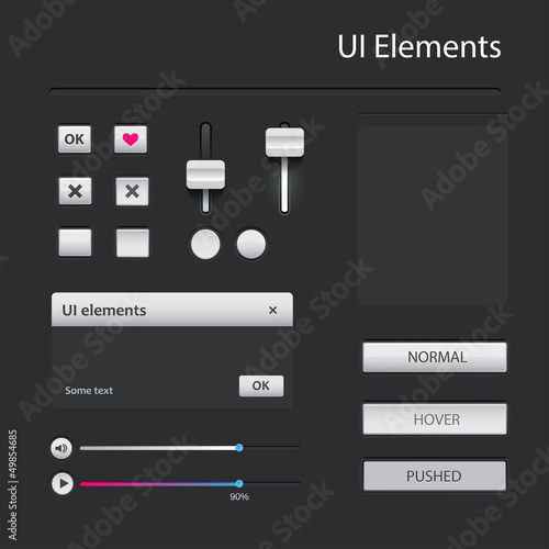 User interface elements set