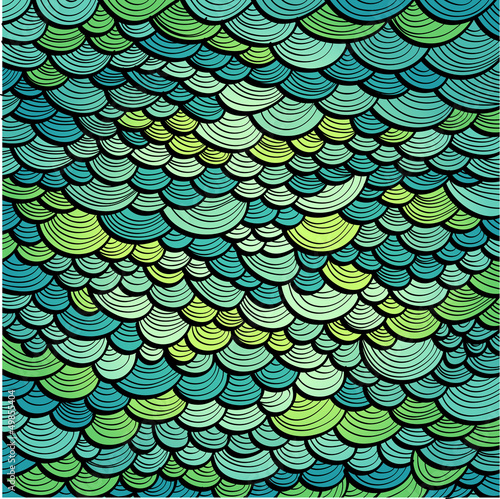 Abstract green marine background imitating fish scales. Eps10
