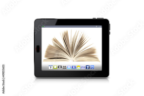 Obraz na plátně Livre et Litterature E-Book