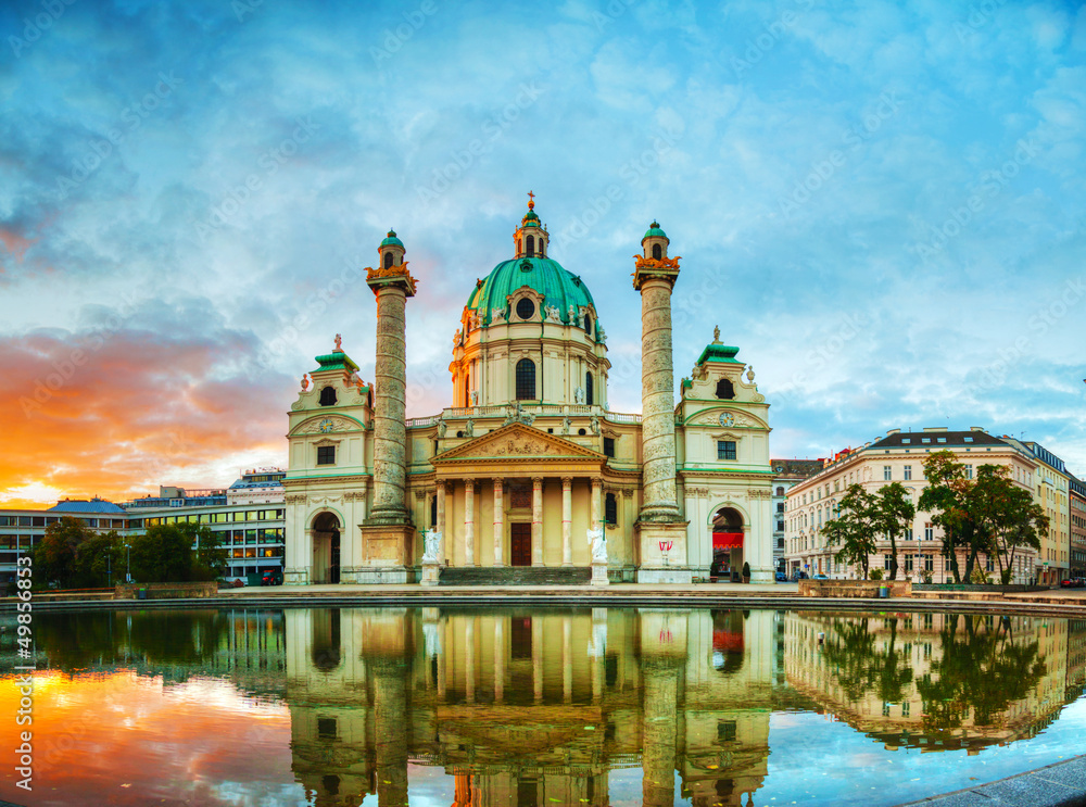 Karlskirche in Vienna, Austria