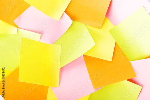 Blank colorful sticky notes