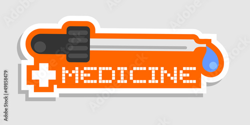 Medicine sticker