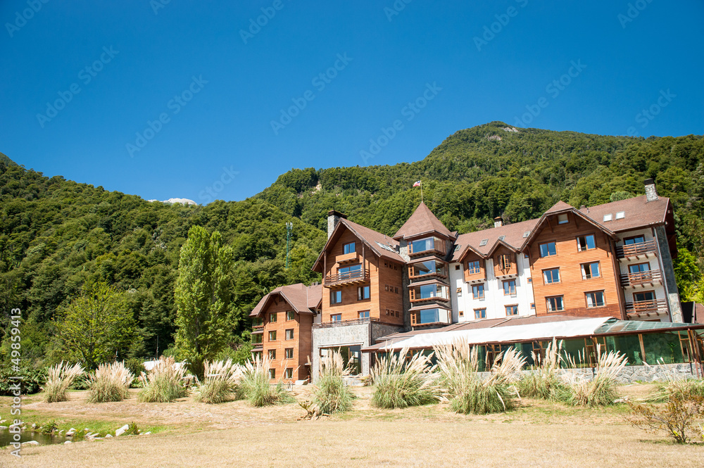 Beautiful hotel at the mountains