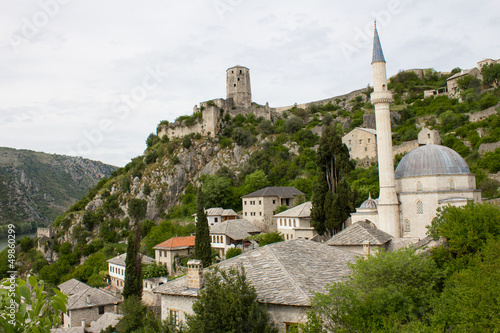 Old town of Pocitelj, Bosnia and Hercegovina photo