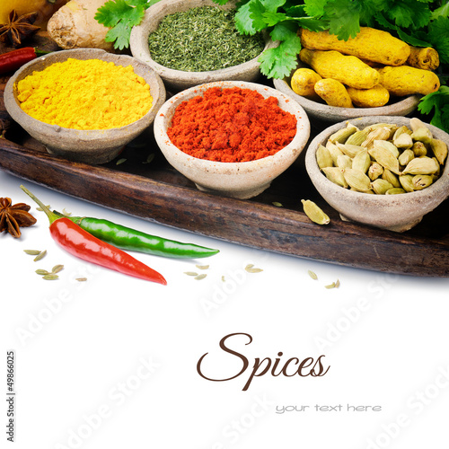 Colorful mix of spices