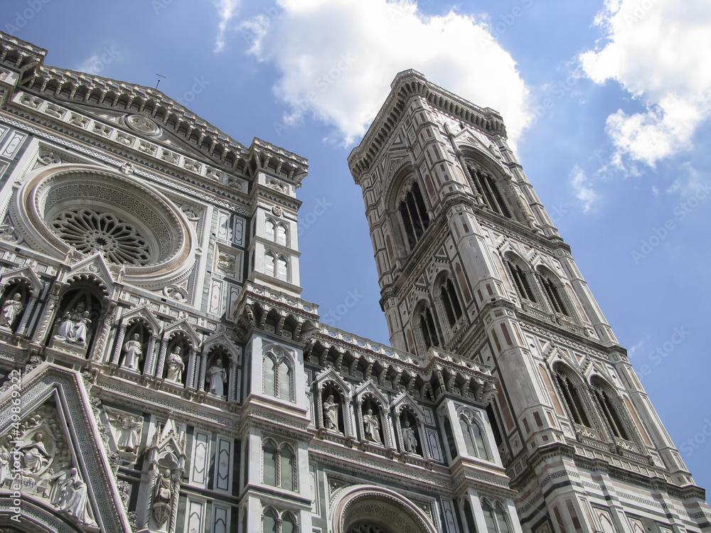 The famous cathedral in Florence in  Italy.