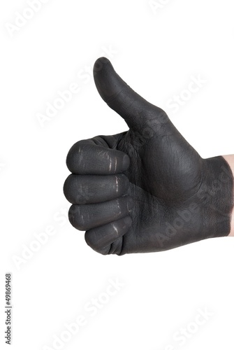 black thumb up