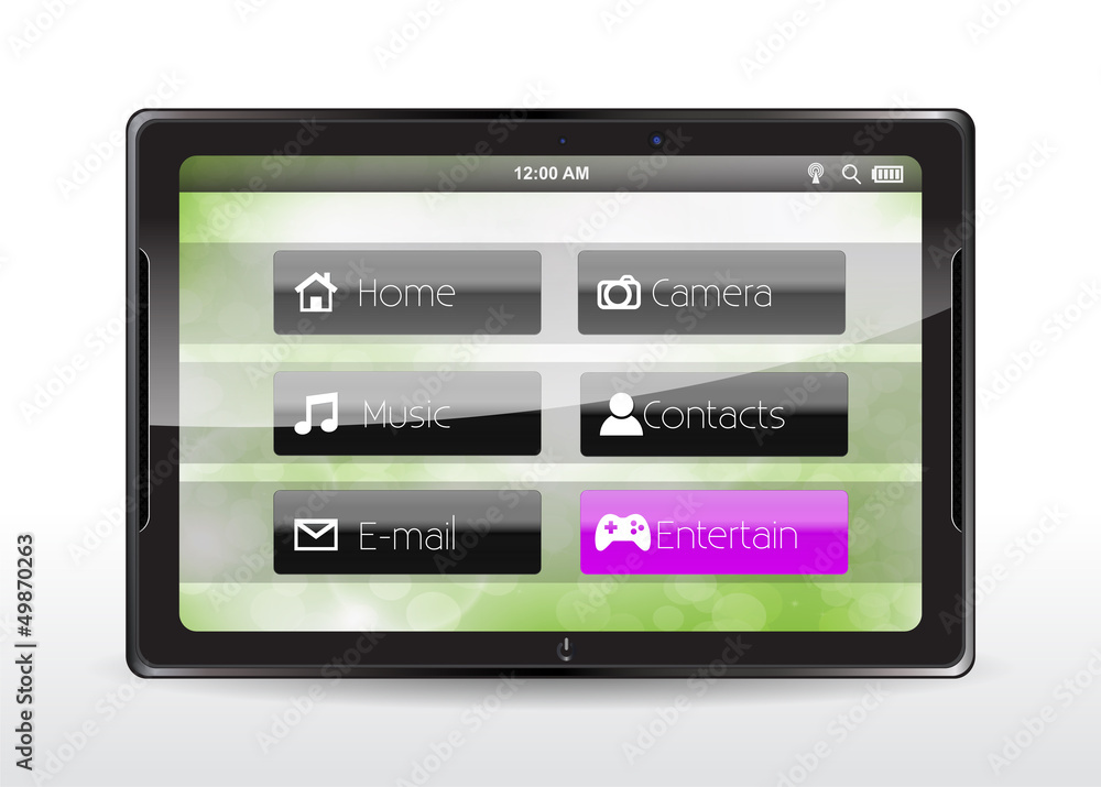 Tablet concept with a Tablet concept with a