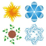 Symbols of four elements
