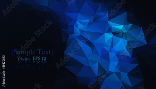 Black blue geometric background vector eps 10