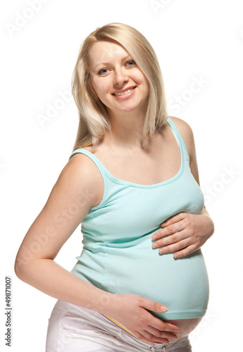 Happy pregnant woman