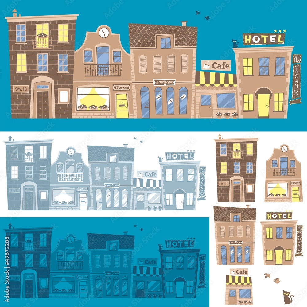 Fototapeta premium Street Background