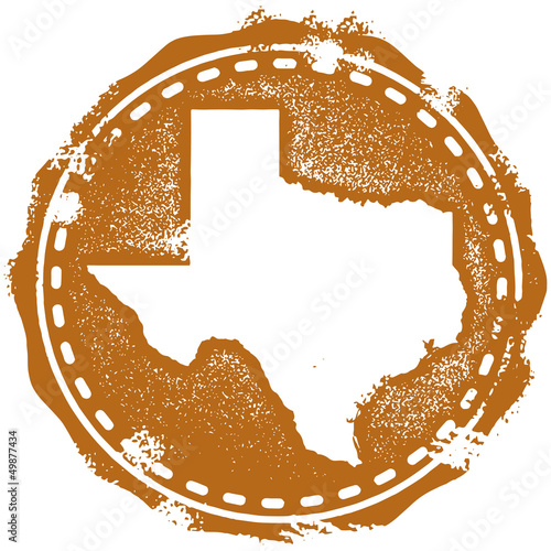 Vintage Style Texas Stamp