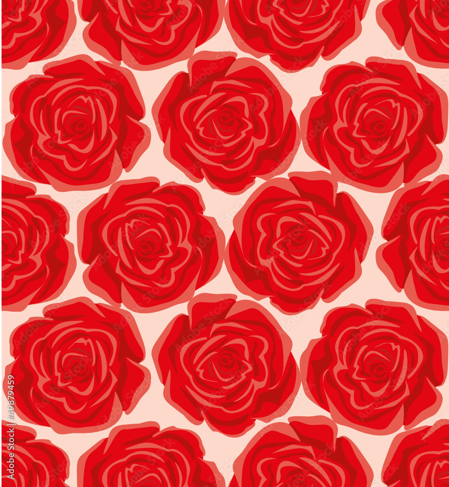 Red Rose Seamless Pattern Red Rose Seamless Pattern