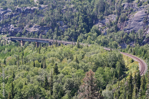 Eisenbahnbrücke bei Marathon - Ontario, Canada