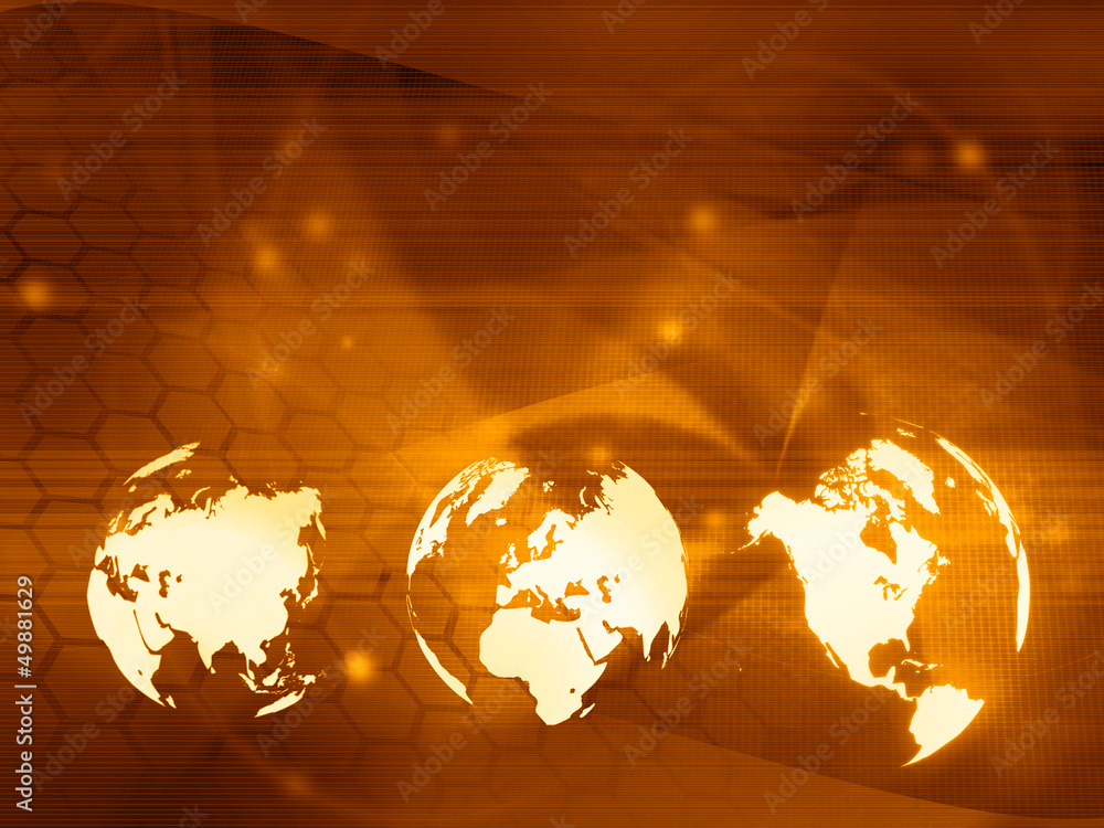 Naklejka premium Europe map technology