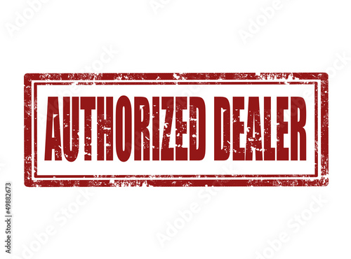 Authorized dealer stamp