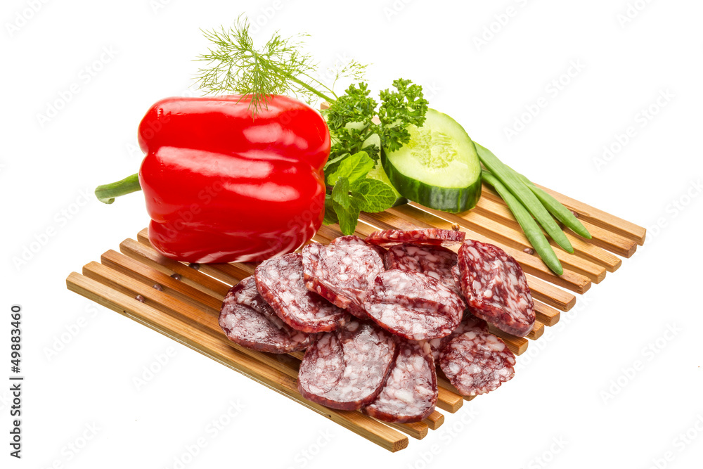 Fresh ripe salami Fresh ripe salami