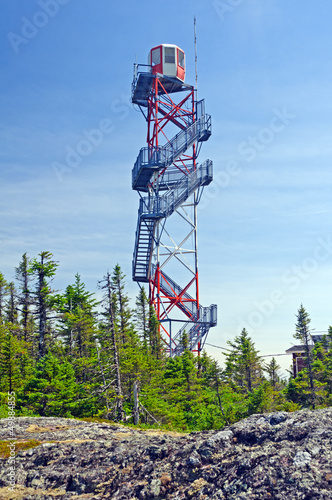 A Fire Lookout tower in the wilderness