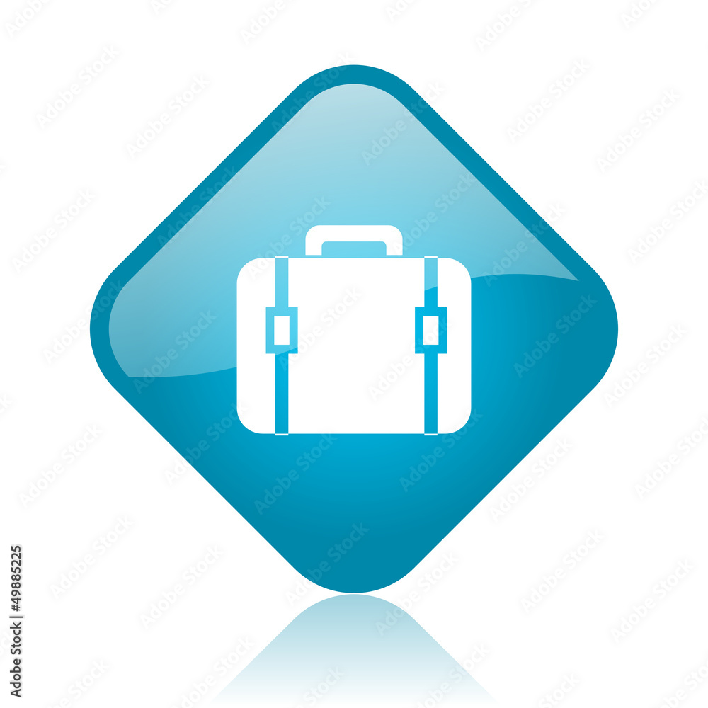 baggage blue square glossy web icon baggage blue square glossy web icon