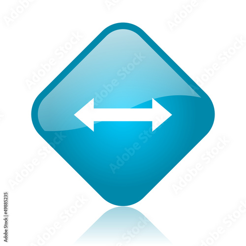 Free Download arrows blue square glossy web icon - GFXLoad