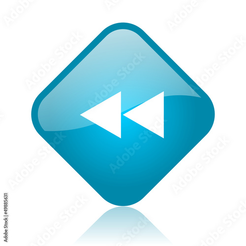 scroll blue square glossy web icon Free Download scroll blue square glossy web icon - GFXLoad