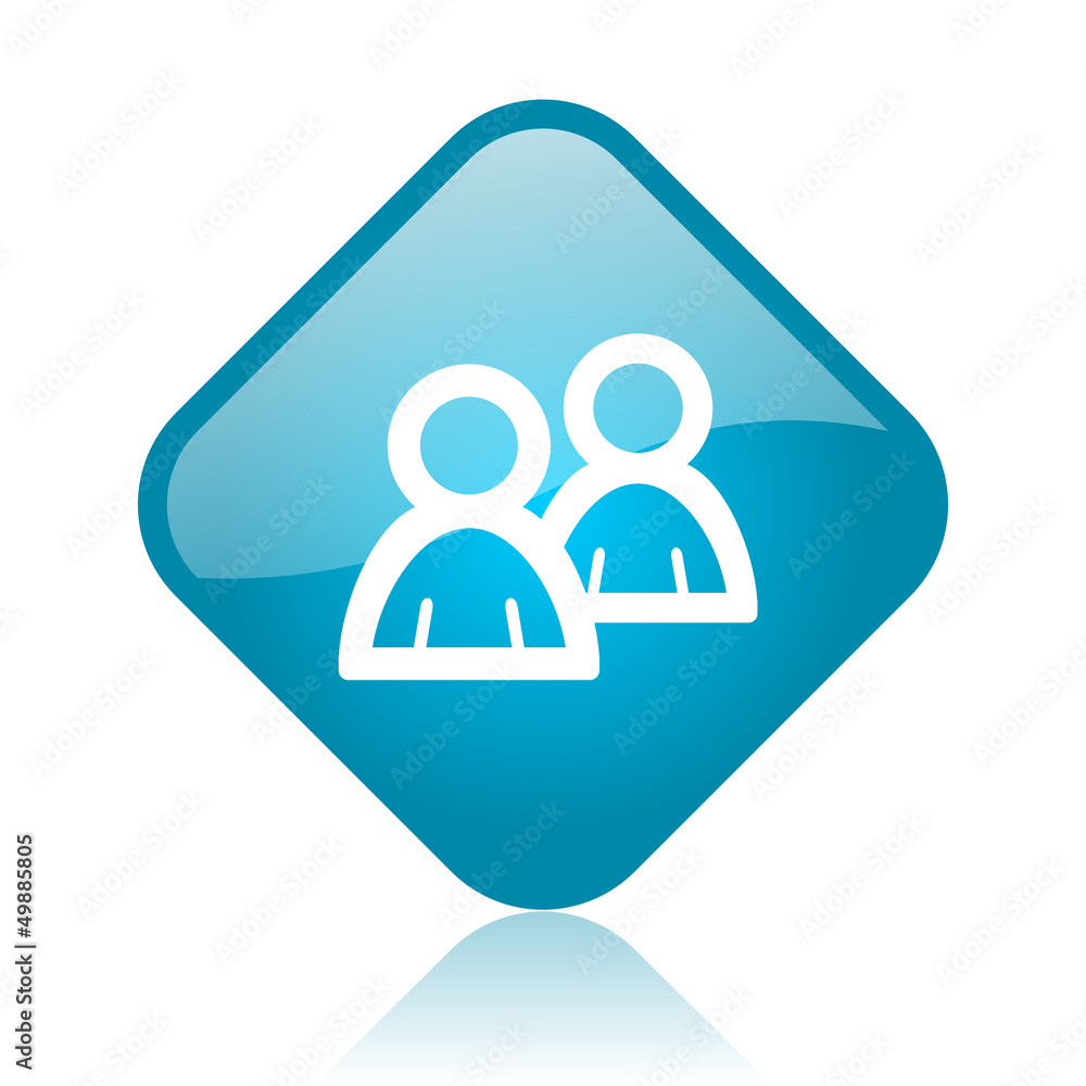 forum blue square glossy web icon forum blue square glossy web icon