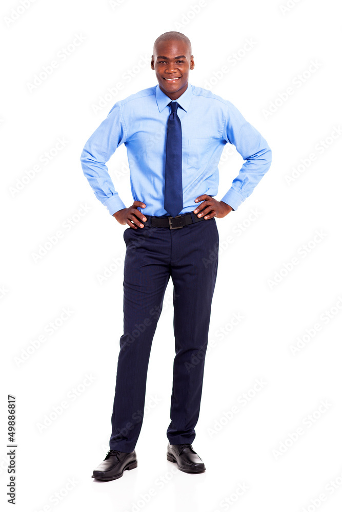 young african american businessman full length portrait isolated young african american businessman full length portrait isolated