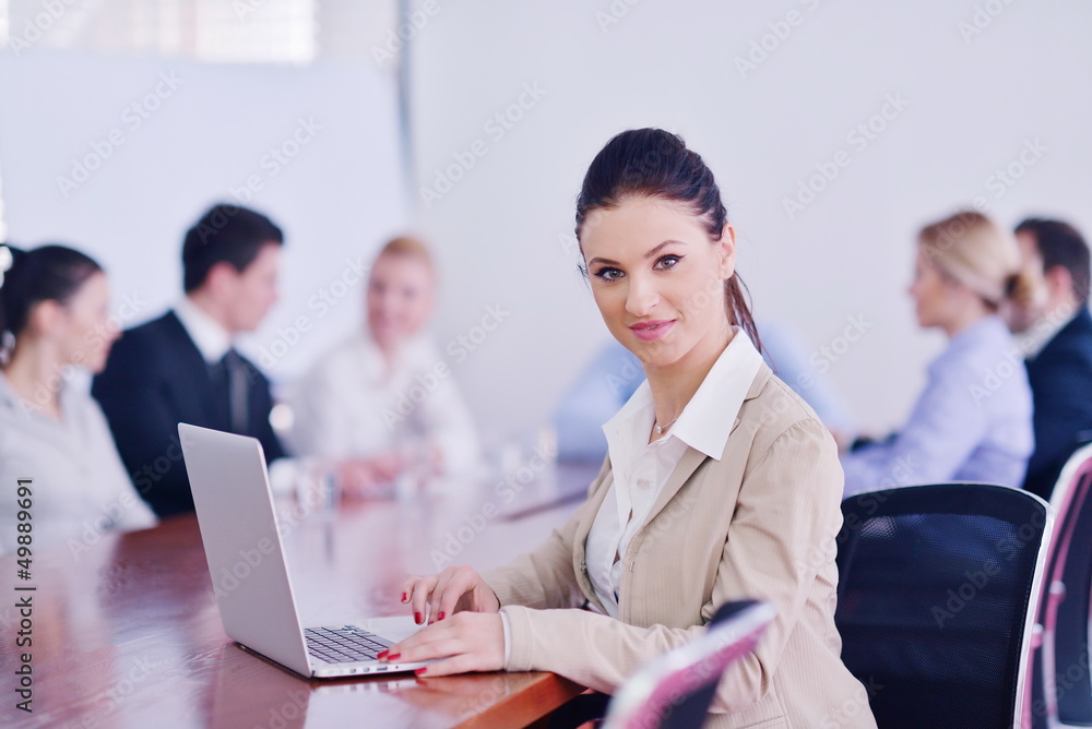 business people in a meeting at office