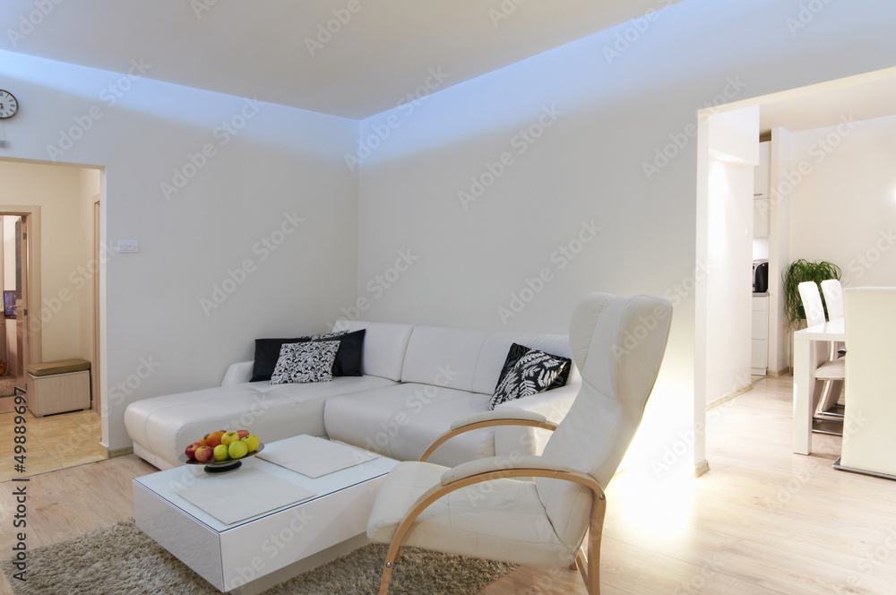 Fototapeta premium Modern home living room interior