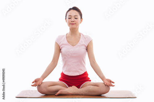 Fototapeta Naklejka Na Ścianę i Meble -  Young Asian woman  exercise yoga