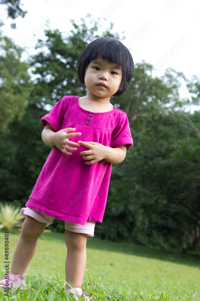 Baby in garden Baby in garden