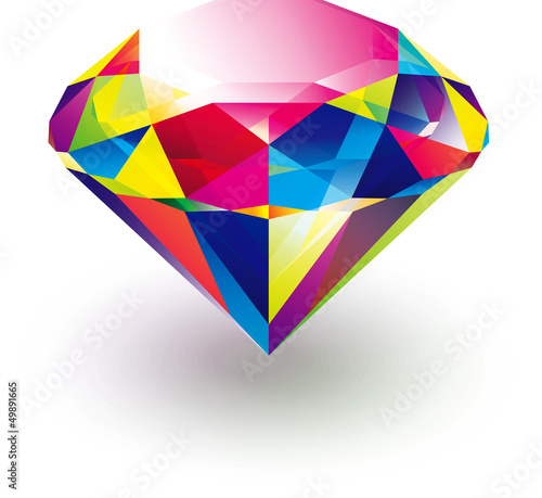 colorful vector diamond. eps10