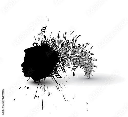 Music notes for design use, vector illustration